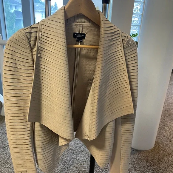 Marciano Taupe Ribbed Jacket - Picture 1 of 3